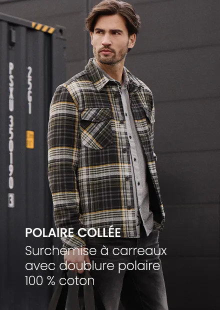 Surchemise à carreaux